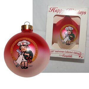 Campbell Soup 1997 100th Aniversary Christmas Holiday Ornament